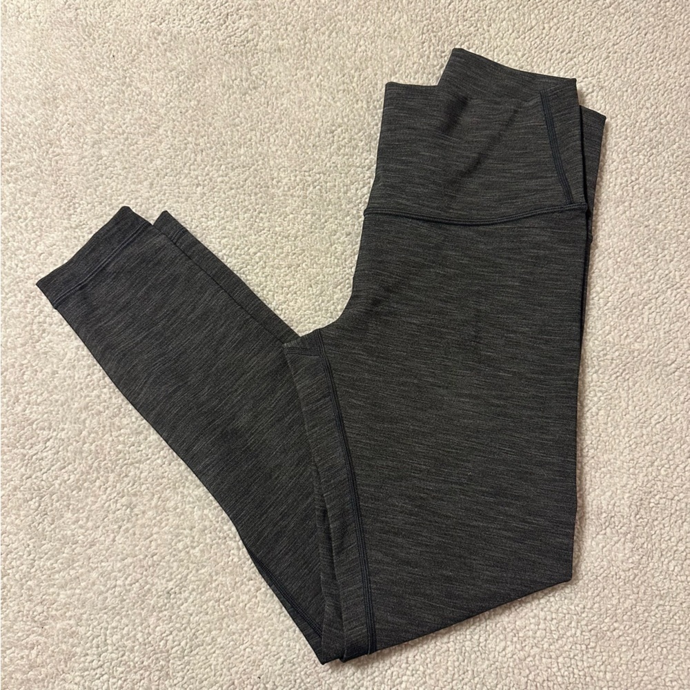 Lululemon Wunder Under Hi-Rise 7/8 Tight
Heathered Black Gray Leggings Luxtreme - Picture 13 of 15